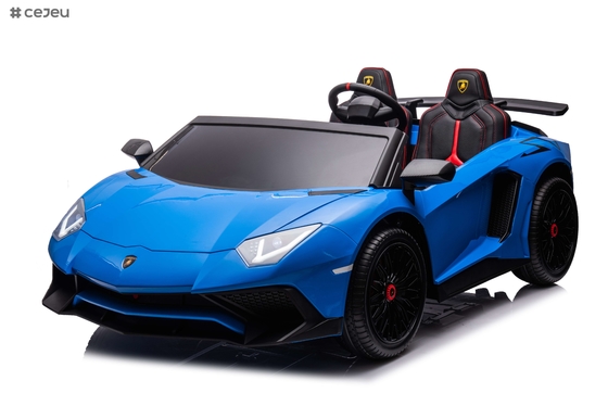 Carro esportivo infantil 12V Ride On licenciado Lamborghini Aventador SV controle dos pais