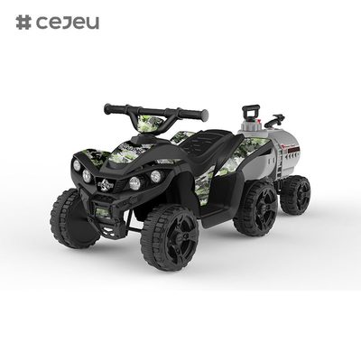 Kids Electric Quad ATV 4 Wheels Ride On Toy for Toddlers Forward Música/Horn Luz frontal Forward Com rastro de arma de água