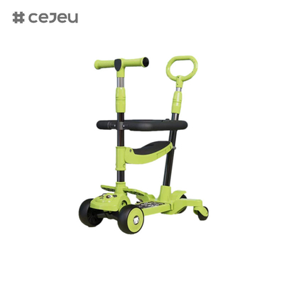 CJ-E300-10, com almofada de assento, luzes, música, puxa manobra, pode ser ajustado 68-85cm, deixe a criança ajustar a altura a qualquer momento