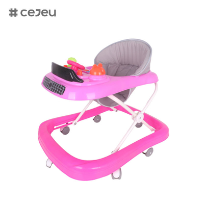 CJ-1166, baby walker, Música 3 Ajustador de altura Roda silenciosa*6 Almofada: Linho