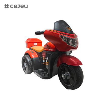 best-seller desenho animado assentos super largos três rodas crianças motocicleta bebê brinquedo carro motocicleta elétrica passeio em modelo de brinquedo