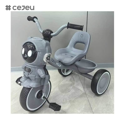CJ-BDW-607 2025 Venda Quente Criança Pequeno Triciclo Crianças 3 Rodas Música Passeio Jogos de Carro 2-4 Anos Grátis Crianças Trikes Crianças