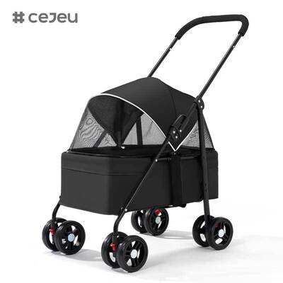 CJ-KBL-CW004-1 Carrinhos de estimação de peso leve personalizado Desmontável Caminhão de cães dobrável Carrinho de animais de estimação para animais de estimação