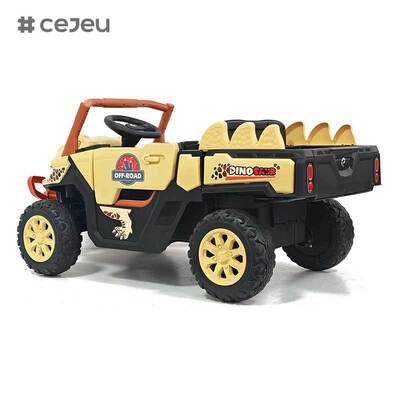 Carro Elétrico Infantil CJ-JDY-GTS3366 com Controle Remoto para Crianças de 2-4 Anos, a Bateria 12V, MP3, Plástico Leve, Múltiplos Modos de Brincadeira