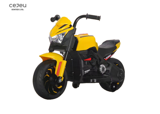 A motocicleta 25KG da equitação do bebê da bateria 6V4AH carrega a roda três