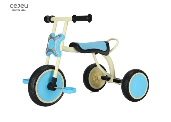 Carga 30KGS azul roxa de EVA Wheel Portable Kids Tricycle