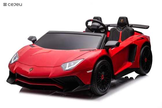 Carro esportivo infantil 12V Ride On licenciado Lamborghini Aventador SV controle dos pais