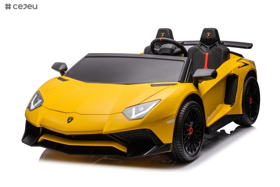 Carro esportivo infantil 12V Ride On licenciado Lamborghini Aventador SV controle dos pais