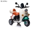 Scooter Vespa para crianças, 12V recarregável em motocicleta com rodas de treinamento