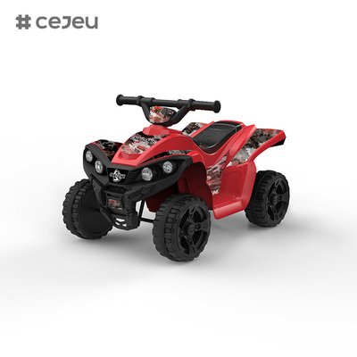 Costway 6V Kids 4-Wheeler ATV Quad Ride On Car com luz dianteira Música