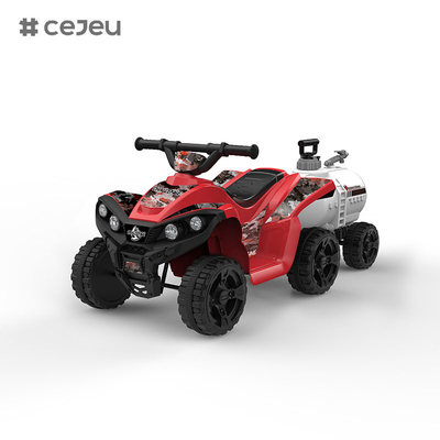 Kids Electric Quad ATV 4 Wheels Ride On Toy for Toddlers Forward Música/Horn Luz frontal Forward Com rastro de arma de água