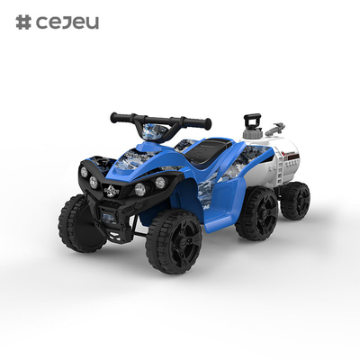Kids Electric Quad ATV 4 Wheels Ride On Toy for Toddlers Forward Música/Horn Luz frontal Forward Com rastro de arma de água