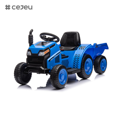 Conduzir um trator de 6V 4.5Ah, Trator elétrico para crianças com controle remoto, MusicUSBMPS, Trator de veículo de brinquedo para crianças 3-6 anos