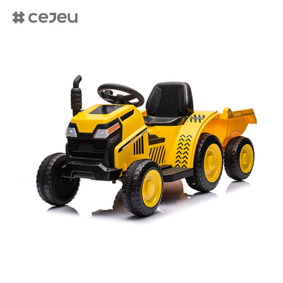 Conduzir um trator de 6V 4.5Ah, Trator elétrico para crianças com controle remoto, MusicUSBMPS, Trator de veículo de brinquedo para crianças 3-6 anos