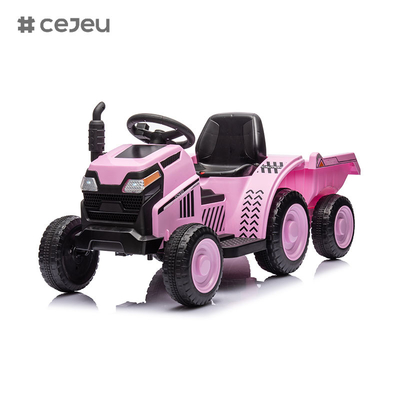 Conduzir um trator de 6V 4.5Ah, Trator elétrico para crianças com controle remoto, MusicUSBMPS, Trator de veículo de brinquedo para crianças 3-6 anos