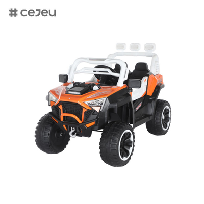 CJ-6187 12V 2 Seater Kids Ride on UTV Car, 4.5AH Veículo Elétrico Carro de caminhão Carro com 2x390W Motor,USB,MP3, música, Bluetooth