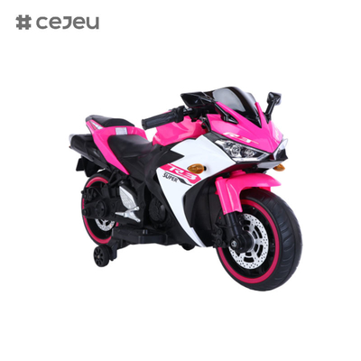 CJ-N-888 12V Ride on Motorcycle for Kids, Battery Powered 2 Wheels Motorcycle Toy com Bluetooth, Música, Luz...