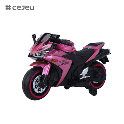 CJ-N-888 12V Ride on Motorcycle for Kids, Battery Powered 2 Wheels Motorcycle Toy com Bluetooth, Música, Luz...
