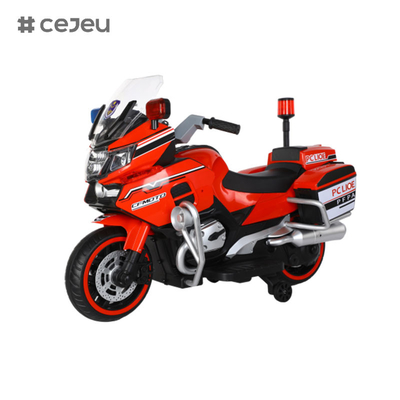 Para rapazes e raparigas de 3 a 8 anos a conduzir motocicletas policiais com duas rodas de equilíbrio, luzes e música