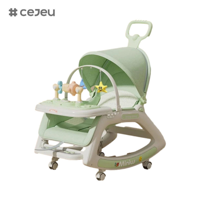 Para rapazes e raparigas, CJ-718-3, cadeira confortável artefato de bebê, 3 em 1, padrão de balanço padrão de cadeira alta padrão fixo