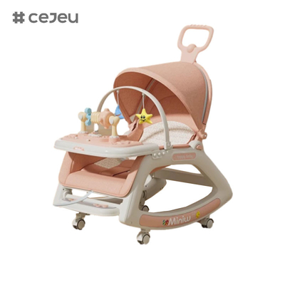 Para rapazes e raparigas, CJ-718-3, cadeira confortável artefato de bebê, 3 em 1, padrão de balanço padrão de cadeira alta padrão fixo