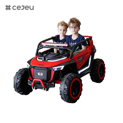 CJ-8809 Seater Kids Drive em UTV Car, com 12V7AH*1 4x390 Motor,2.4G RC, assento de couro, música, LED, Bluetooth, USB