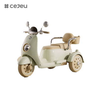 CJ-689-2 6V4 Função de arranque/educação precoce/USB/luz/com caixa de armazenamento,carro elétrico para crianças para meninos e meninas