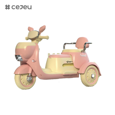 CJ-688 Motocicletas elétricas, arranque com um botão, função de educação precoce, USB, para meninos e meninas de 3 a 5 anos
