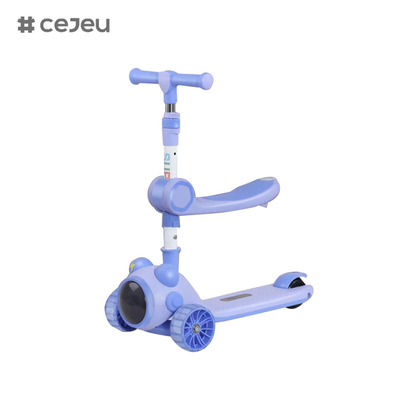 com luzes, música, assentos, grande volante flash3 cores disponíveisTamanho do pacote 67*50*62cm, adequado para meninos e meninas scooter