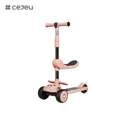CJ-E300-8, com almofada de assento, luzes, música, alça pode ser ajustada 68-85cm, crianças de diferentes alturas podem brincar