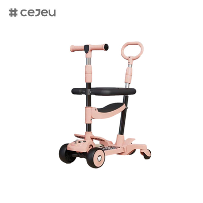 CJ-E300-10, com almofada de assento, luzes, música, puxa manobra, pode ser ajustado 68-85cm, deixe a criança ajustar a altura a qualquer momento