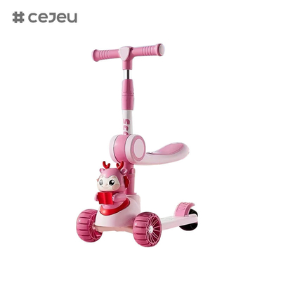 CJ-6333, com luzes/música/roteiras grandes/chassi de dois andares,Purpura/rosa/verde/azul, 4 opções de cores,Para meninos e meninas