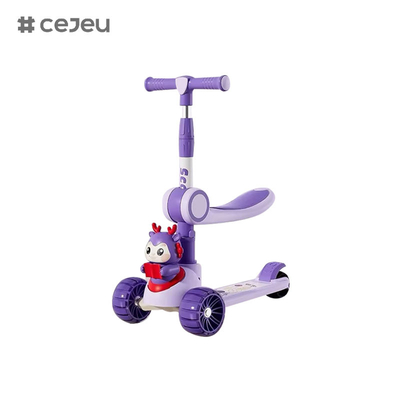 CJ-6333, com luzes/música/roteiras grandes/chassi de dois andares,Purpura/rosa/verde/azul, 4 opções de cores,Para meninos e meninas