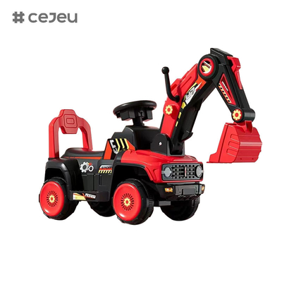 CJ-TK5688, escavadeira infantil, 63*33*57cm, vermelho/azul/laranja, 3 escolhas de cores, dá às crianças um sonho de escavadeira