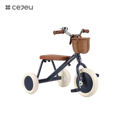 CJ-T-212, triciclo, cesto grande de rotão tecido, estrutura de aço de alto carbono com capacidade de carga super forte