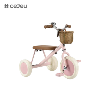 CJ-T-212, triciclo, cesto grande de rotão tecido, estrutura de aço de alto carbono com capacidade de carga super forte