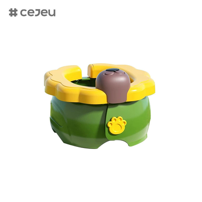 CJ-6901Crianças saem banheiro dobrável para meninos e meninas banheiro de emergência de carro de bebê, azul verde amarelo 3 cores disponíveis