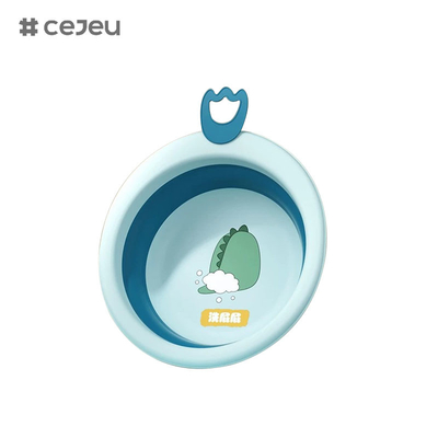 CJ-NZ-XKL, banheira de lavagem de bebés dobrável, fácil de transportar e colocar, dobrável e de utilização rápida, Rosa Verde Azul, três cores