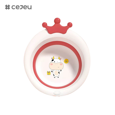 CJ-JC1141, PP+TPEFoldável, lava-louças para bebés, uma chave dobrável, armazenamento conveniente, disponível a qualquer momento, em qualquer lugar