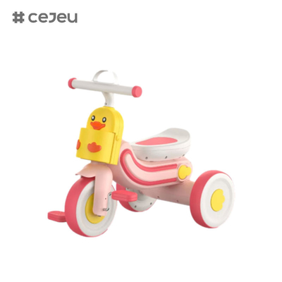 CJ-608, com luzes/música/três rodas,três de cor,amarelo/azul/rosa, triciclos em forma de patos, Tamanho do produto60*30*49cm