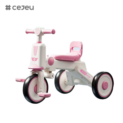 CJ-610, com luzes/música/três rodas, quatro de cor, rosa/azul/cinzento/braço, tamanho do produto 65*42*50cm