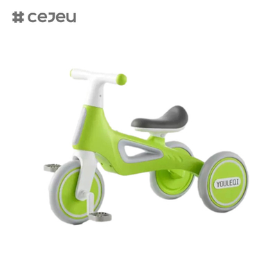 CJ-A066, com luzes/música, triciclo infantil, rosa/verde/amarelo, tricolor, dá um bom presente para meninos e meninas