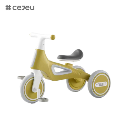 CJ-A066, com luzes/música, triciclo infantil, rosa/verde/amarelo, tricolor, dá um bom presente para meninos e meninas
