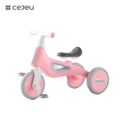 CJ-A066, com luzes/música, triciclo infantil, rosa/verde/amarelo, tricolor, dá um bom presente para meninos e meninas