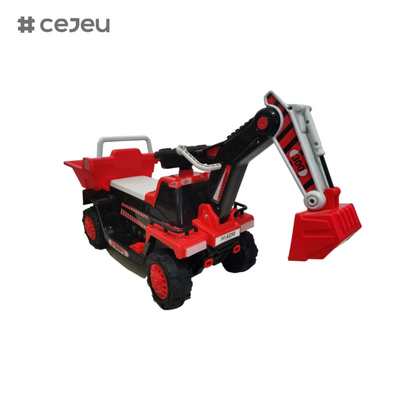 CJ-CT-300, com motor 6V4.5A*1 380 Braço de escavação manual Função de educação precoce História musical Inglês USB MP3 Bluetooth LED