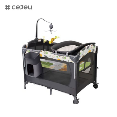 CJ-CB-YXC0001 Cama do lado da cama do bebê Cesto de dormir Costura Cama infantil Cama móvel de armazenamento dobrável Berço