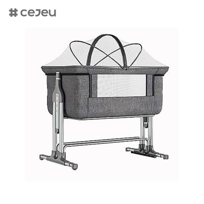 CJ-CH-122 Metal Moderno Multifuncional dobrável Berço Bebê Berço Crianças Berço Camas Camas Bebê ao lado Dormitório