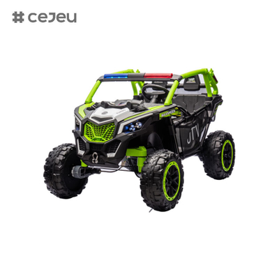 24V 12V 4WD Kids Electric UTV Off-Road Ride On Toy Car Com 2.4G RC Carbon Steel Frame Alta resistência Choque de Quatro Rodas