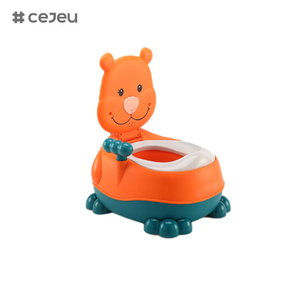 CJ-NT-106 Bebê Potty Training Toilet Seat Confortável Encosto de costas Cartoon Pots Portable Baby Pot Para Crianças Potty Toilet Bedpan