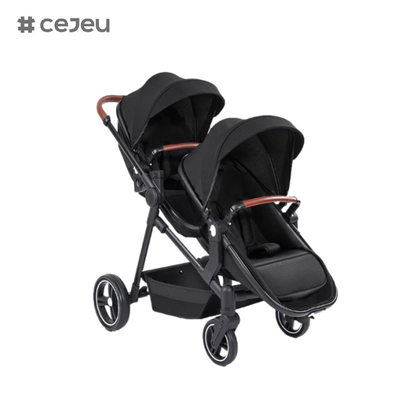 CJ-PSD-S600T Novo Design Plegavel Desmontável Carrinho de Bebê Duplo Carrinho de Bebê Duplo Para Bebês de 0-3 Anos